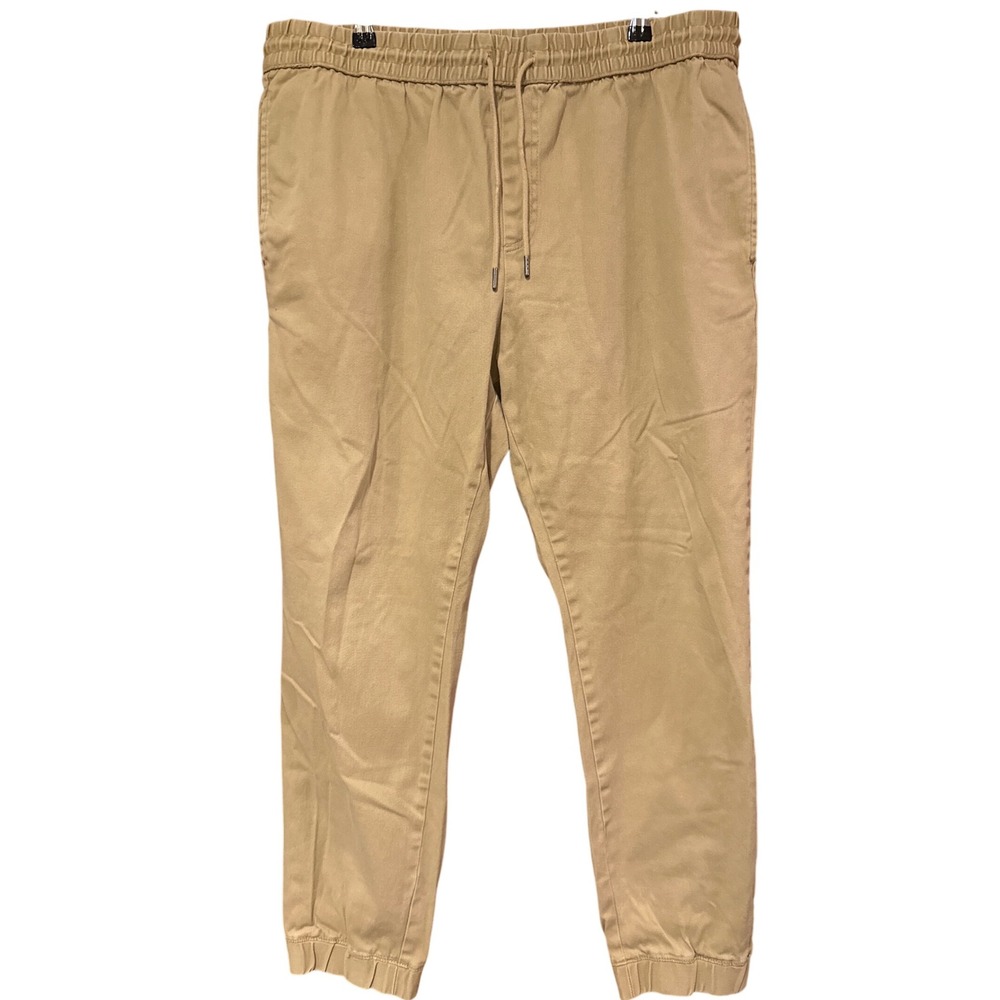 Original Use khaki pants women's Large joggers pull on drawstring